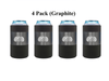 4-pack Graphite Toadfish Can Cooler