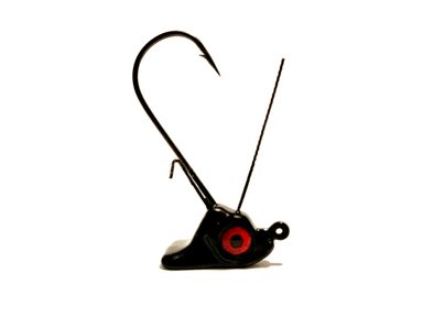 Black weedless stand up Ned rig jig heads