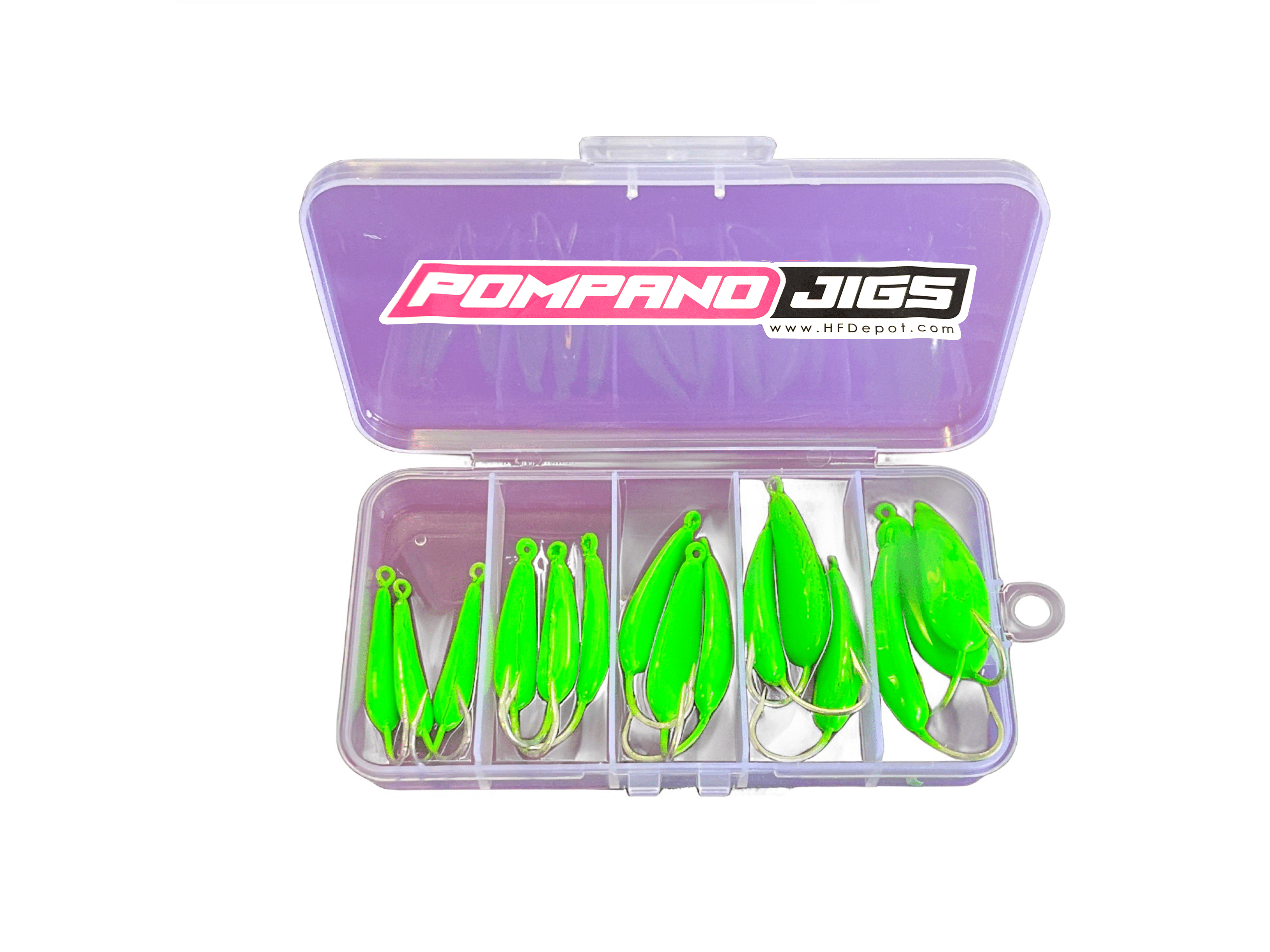 Bright Green Goofy Pompano Box