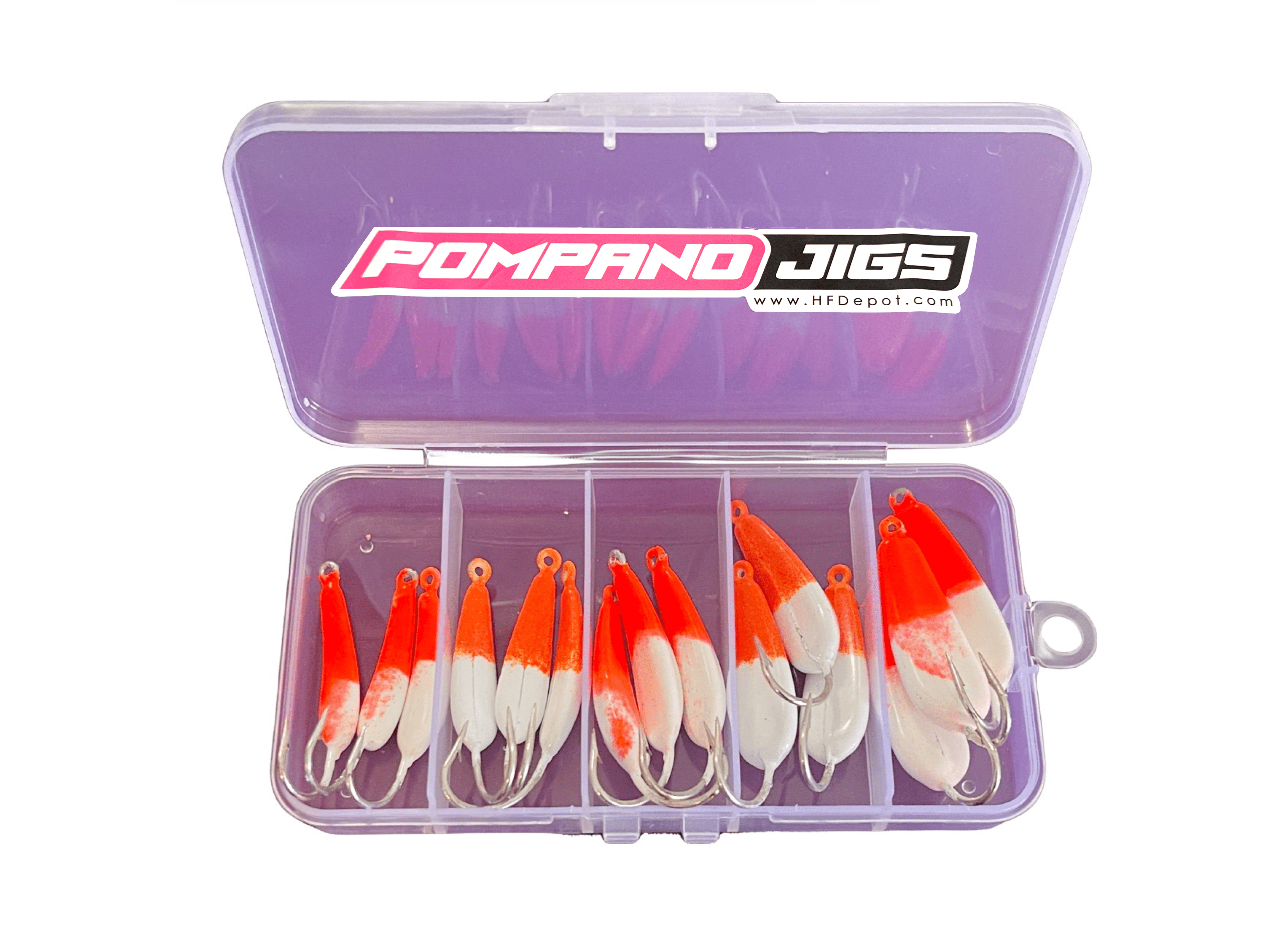 Candy Orange Goofy Pompano Jig Box
