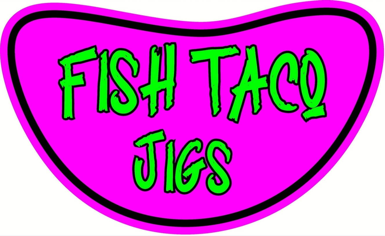 Bright Green W/ Blue Glitter Fish Taco Jigs