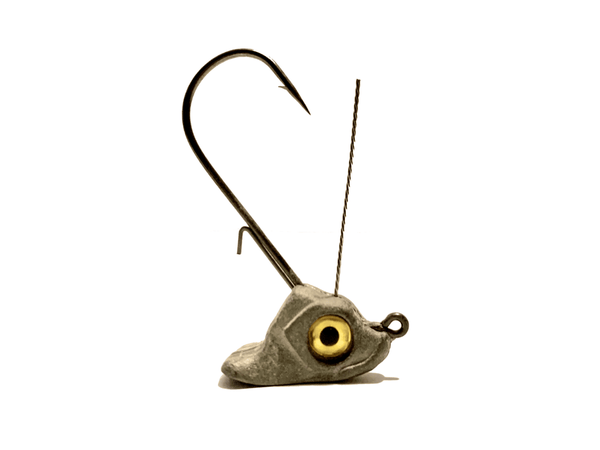 Unfinished weedless stand up Ned rig jig heads