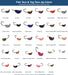 Fish Taco and Tog Taco jig color chart, hand-painted in the USA