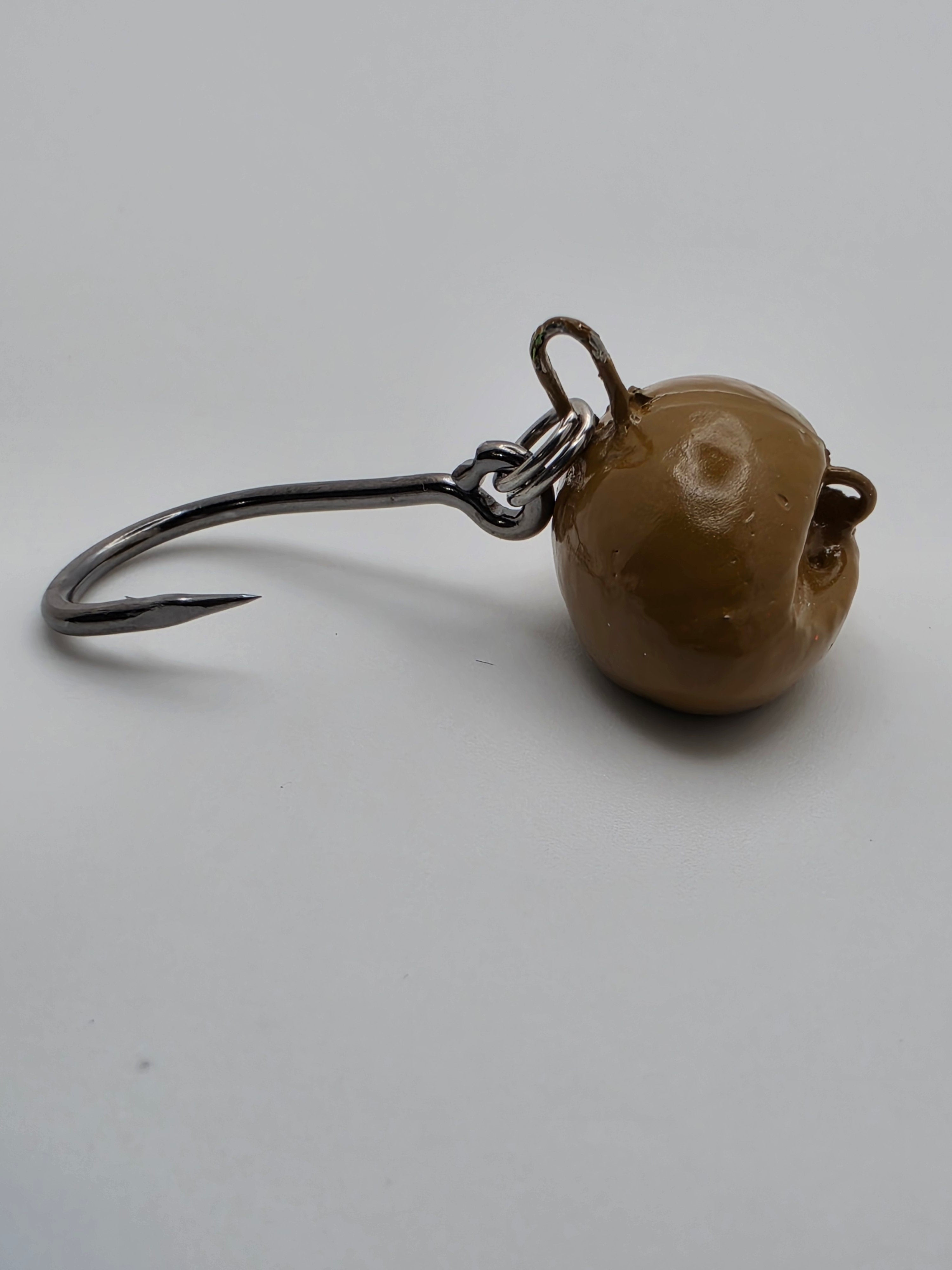 Sheepshead Football Swing Jig (4X Live Bait Hooks With Split Rings)