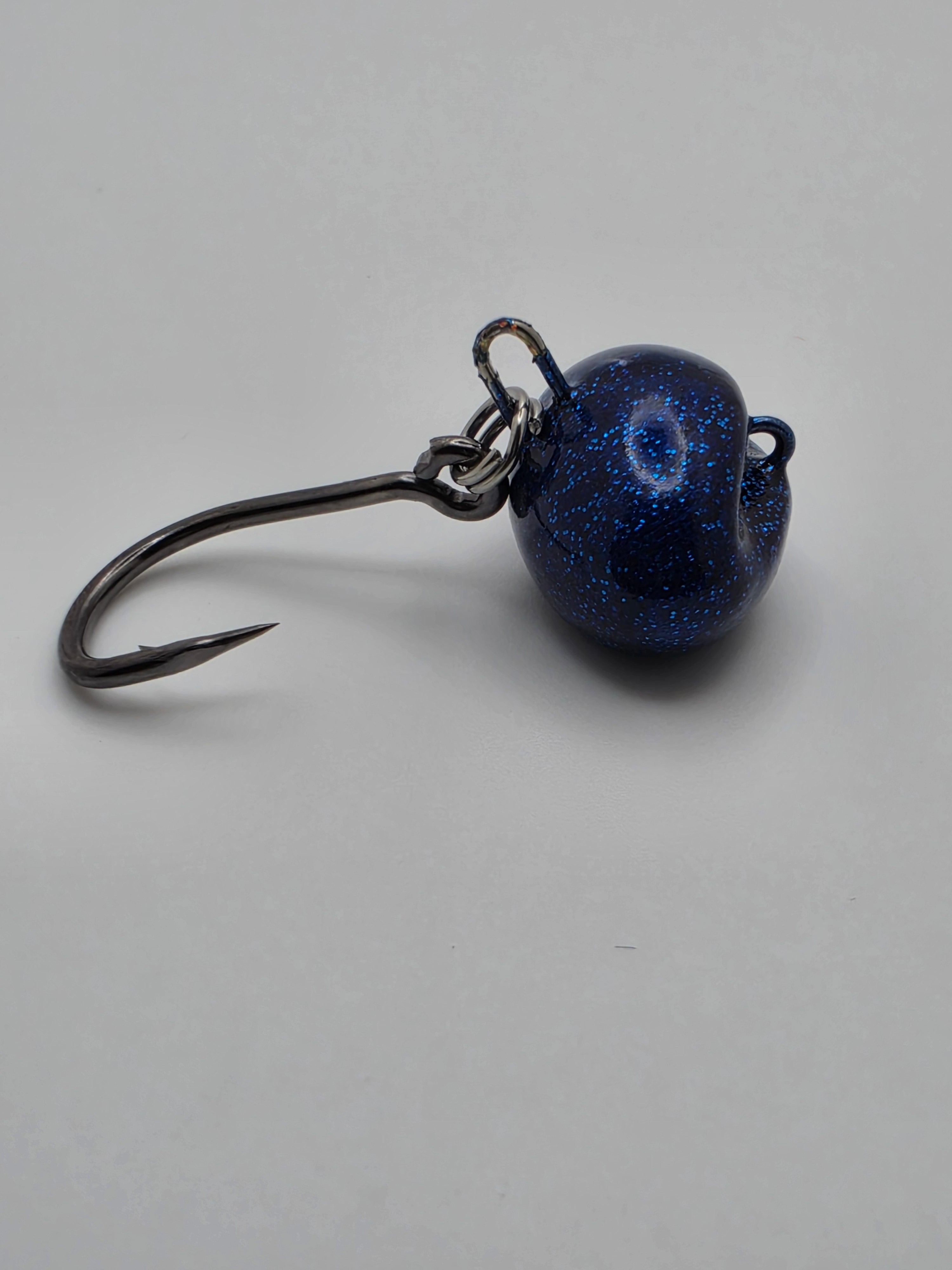 Sheepshead Football Swing Jig (4X Live Bait Hooks With Split Rings)