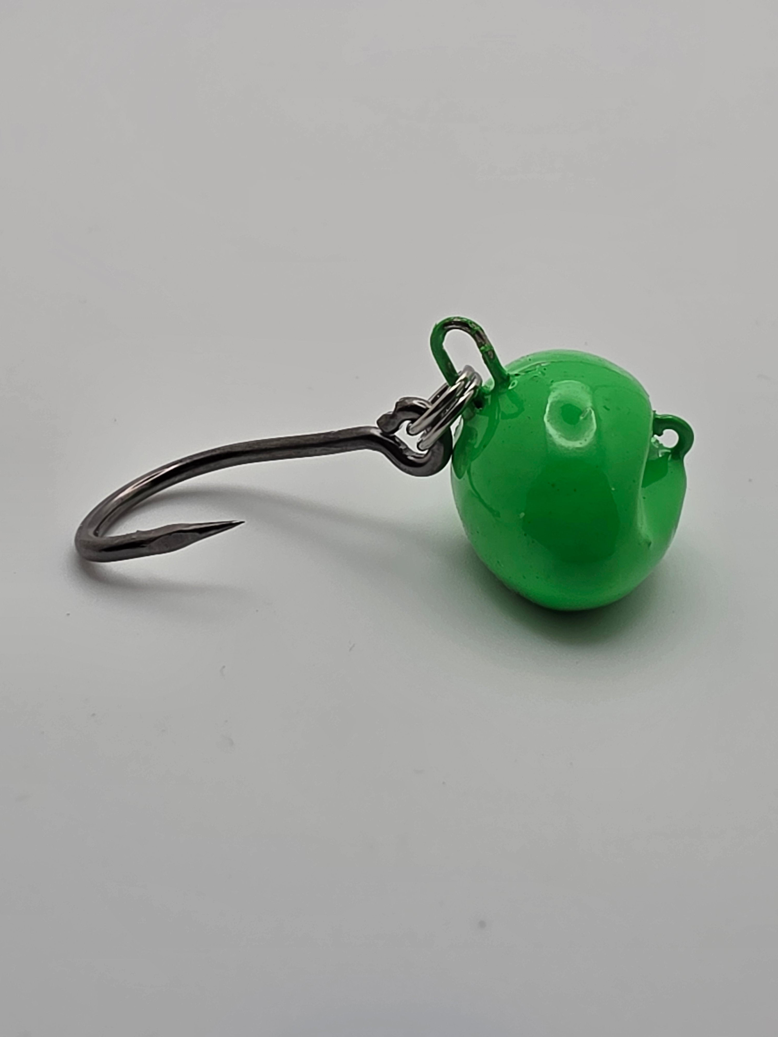 Sheepshead Football Swing Jig (4X Live Bait Hooks With Split Rings)