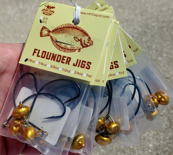 New Gold live bait swing head flounder jig