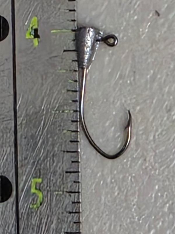 1/64 oz Dart Jig Head with #10 Mustad Sickle Hook | Premium Panfish and Crappie Jigs