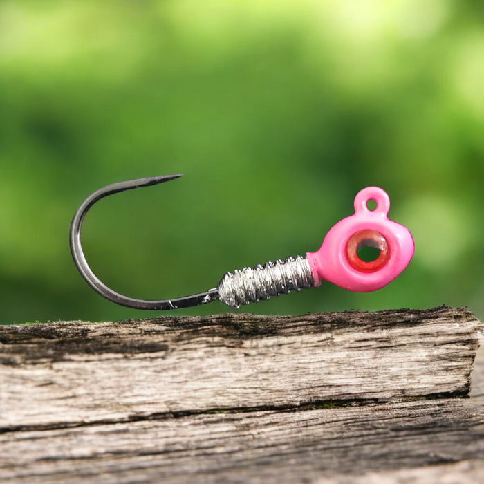 XL Long Barbed Jigs W/ Eyes (3/0 HOOKS)