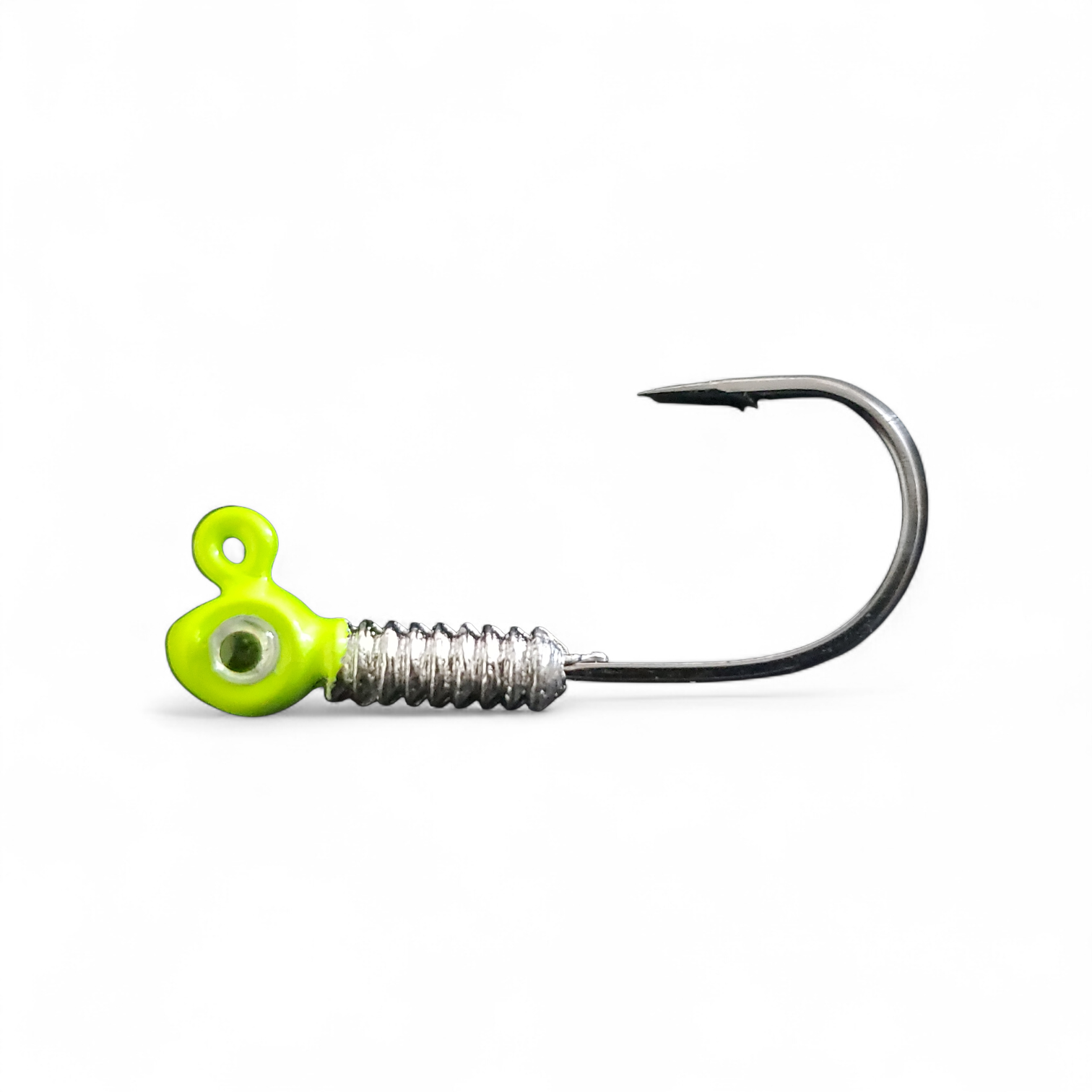 XL Long Barbed Jigs W/ Eyes (3/0 2X Strength Hooks)