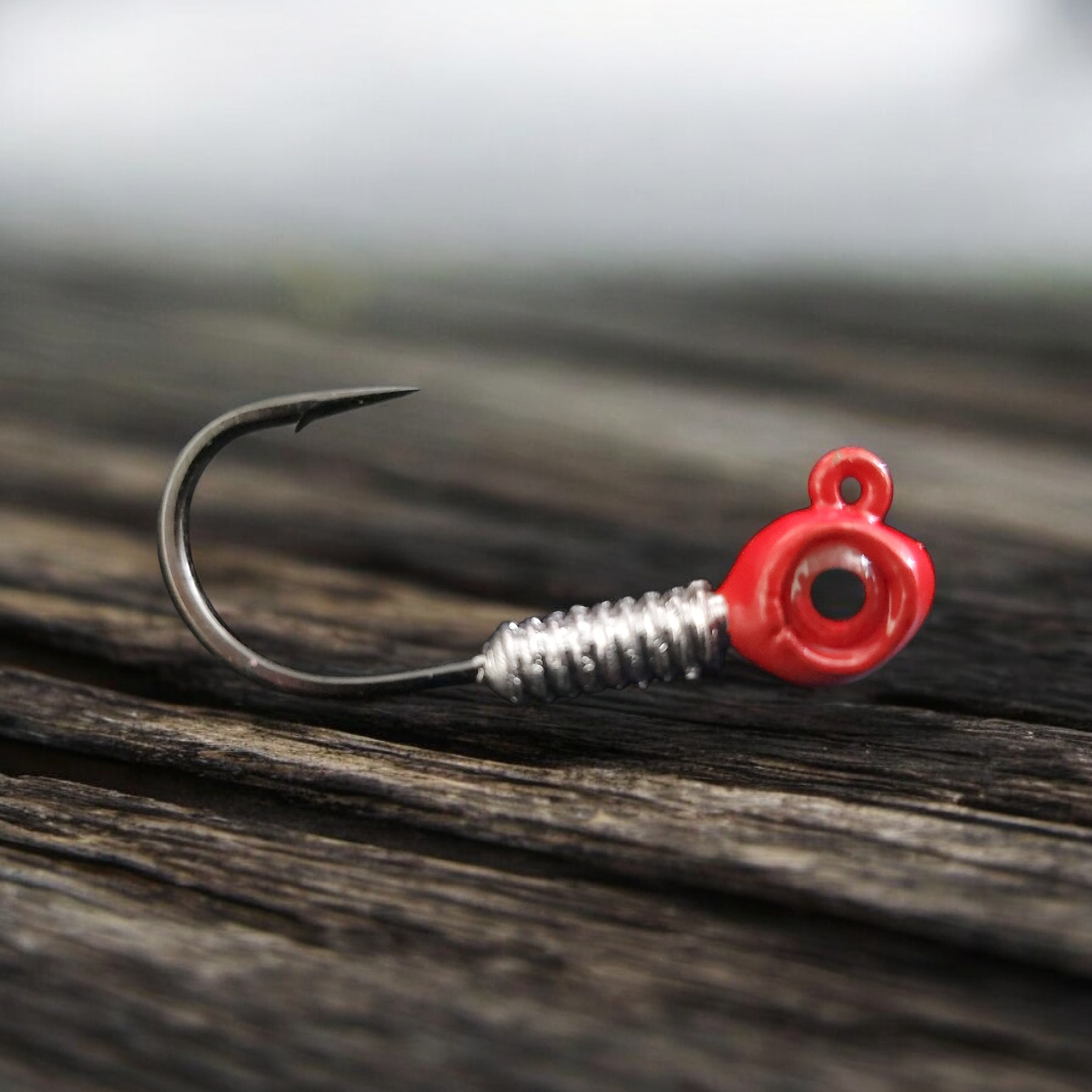 XL Long Barbed Jigs W/ Eyes (3/0 2X Strength Hooks)