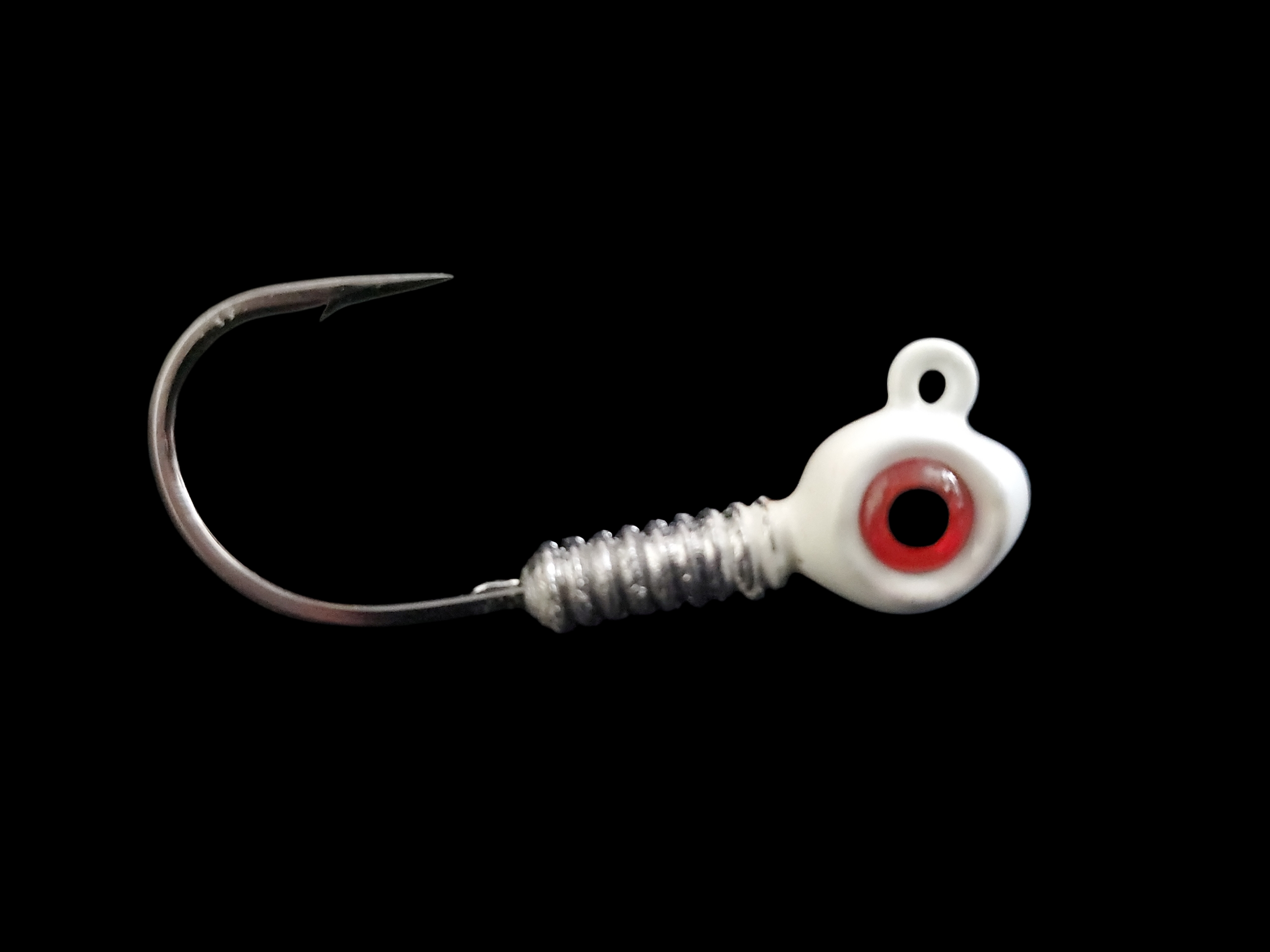 XL Long Barbed Jigs W/ Eyes (3/0 2X Strength Hooks)