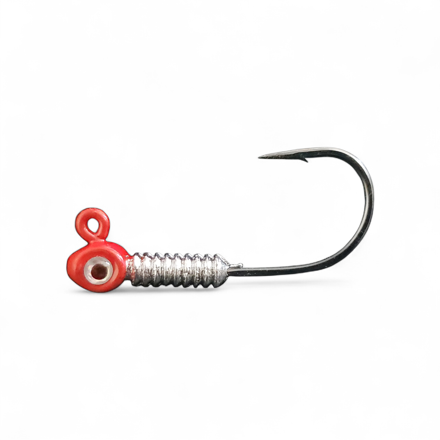 XL Long Barbed Jigs W/ Eyes (3/0 2X Strength Hooks)