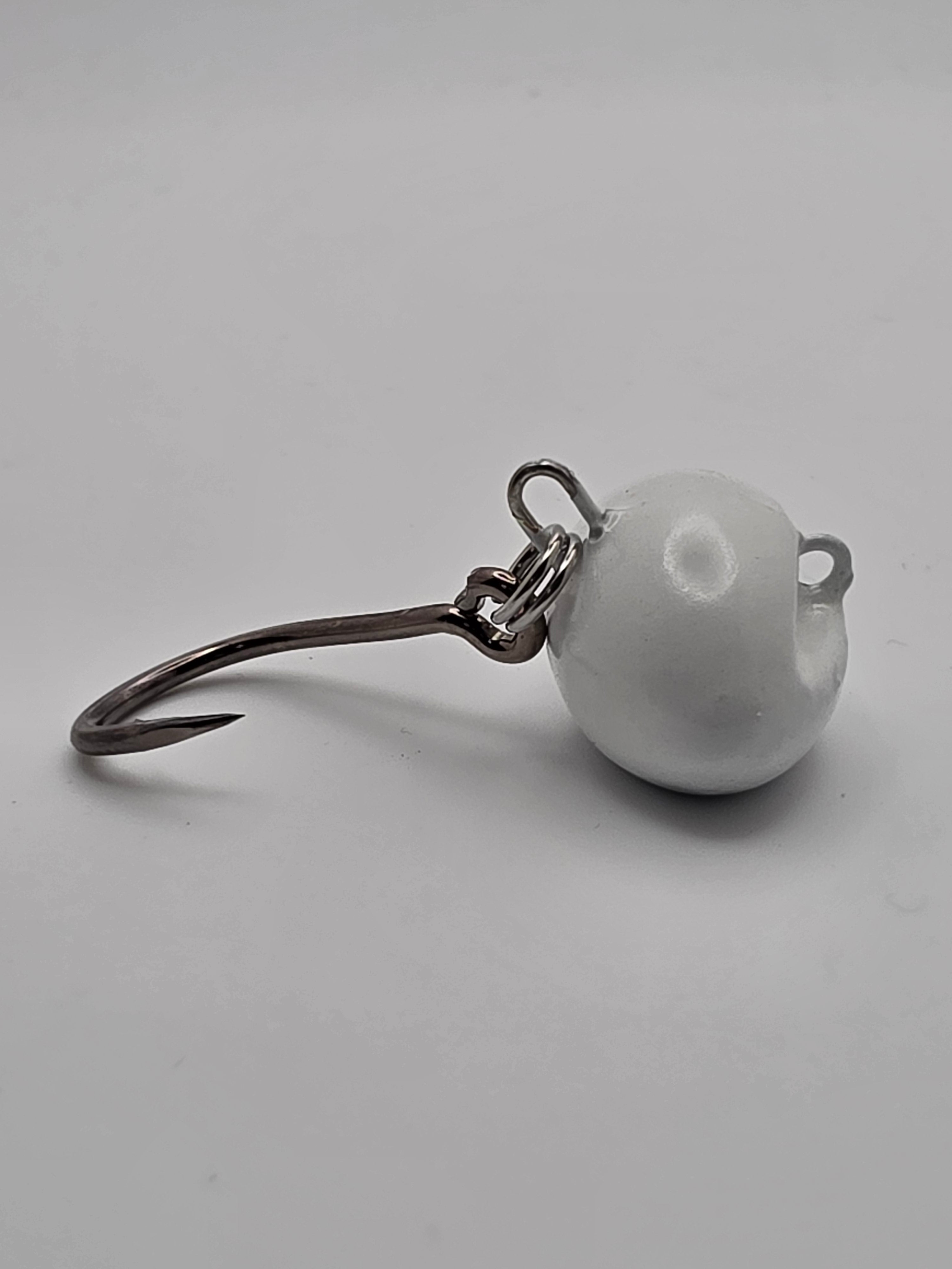 Sheepshead Football Swing Jig (4X Live Bait Hooks With Split Rings)