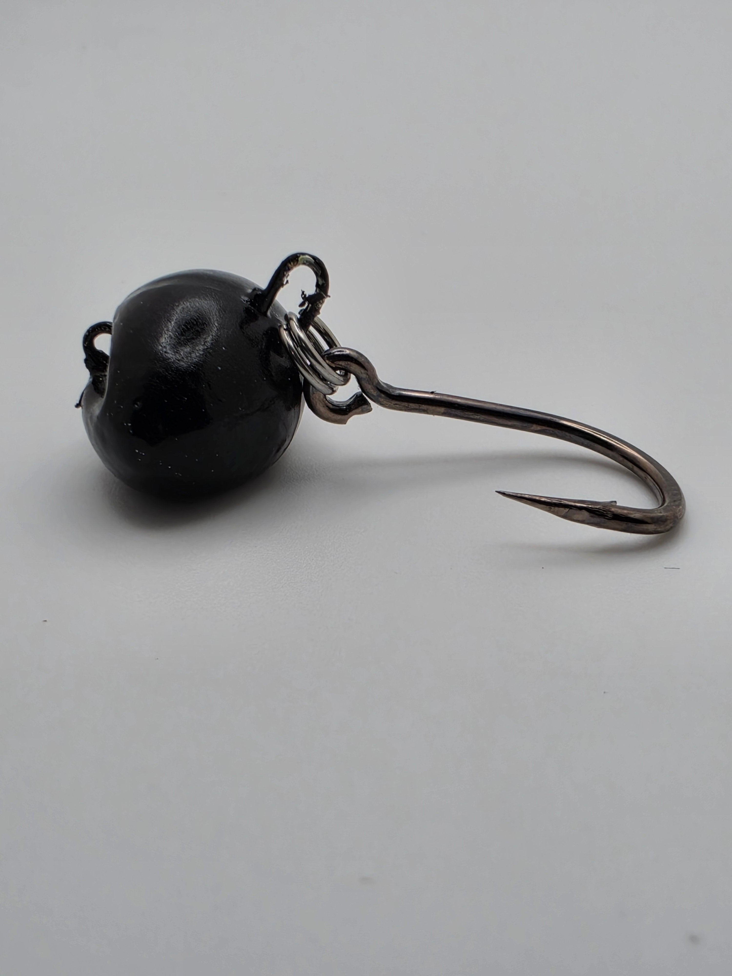 Sheepshead Football Swing Jig (4X Live Bait Hooks With Split Rings)