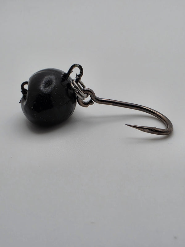 4X Live Bait Hook w/ Split Rings – Sheepshead Football Swing Jig (3-Pack)