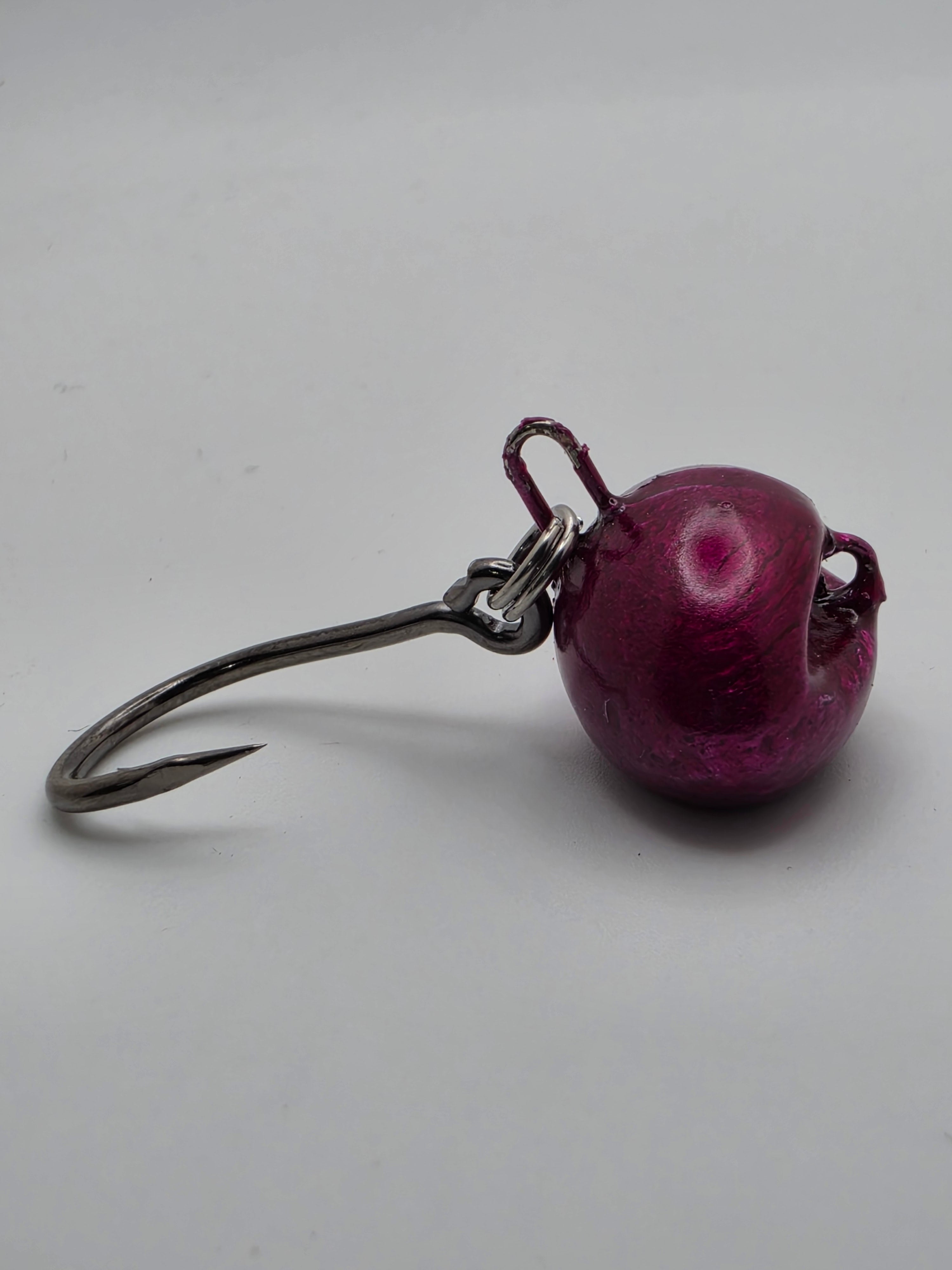 Sheepshead Football Swing Jig (4X Live Bait Hooks With Split Rings)