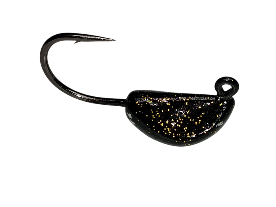 Black W/ Gold Glitter Fish Taco Jigs