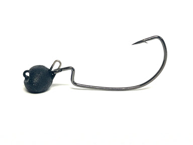 Football Head Swing Jig with wide gap worm hook