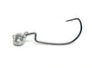 Football Head Swing Jig with wide gap worm hook