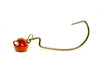 Football Head Swing Jig with wide gap worm hook