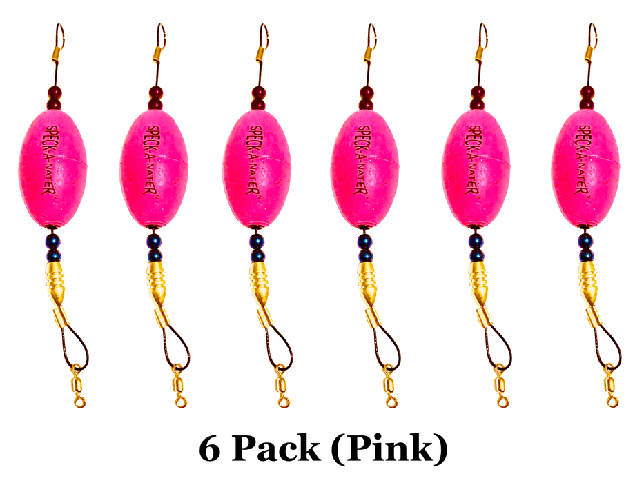 2.5" Pink Oval Popping Cork 6pk