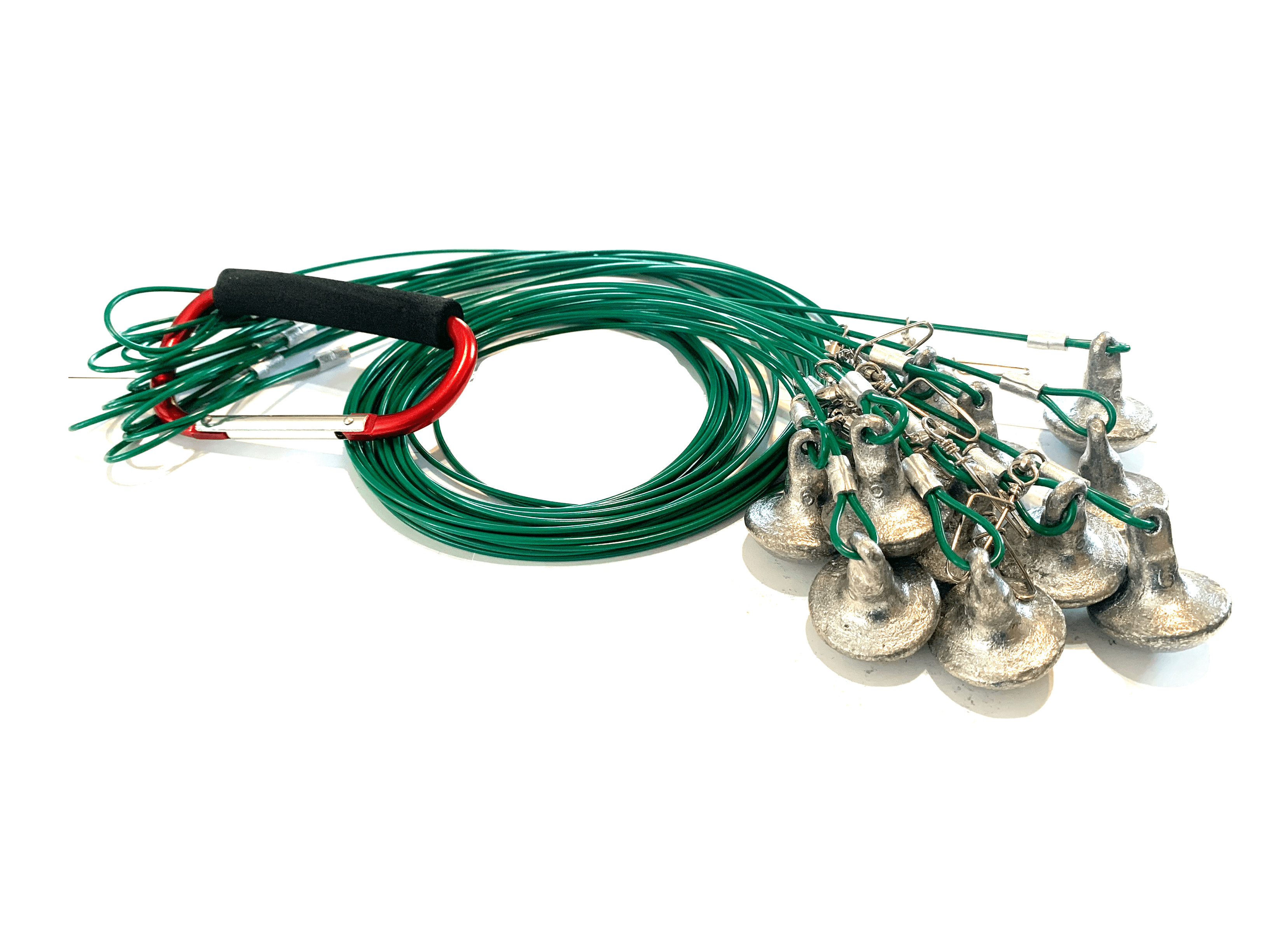 24" 4oz Mushroom Weight Green Decoy Rigs