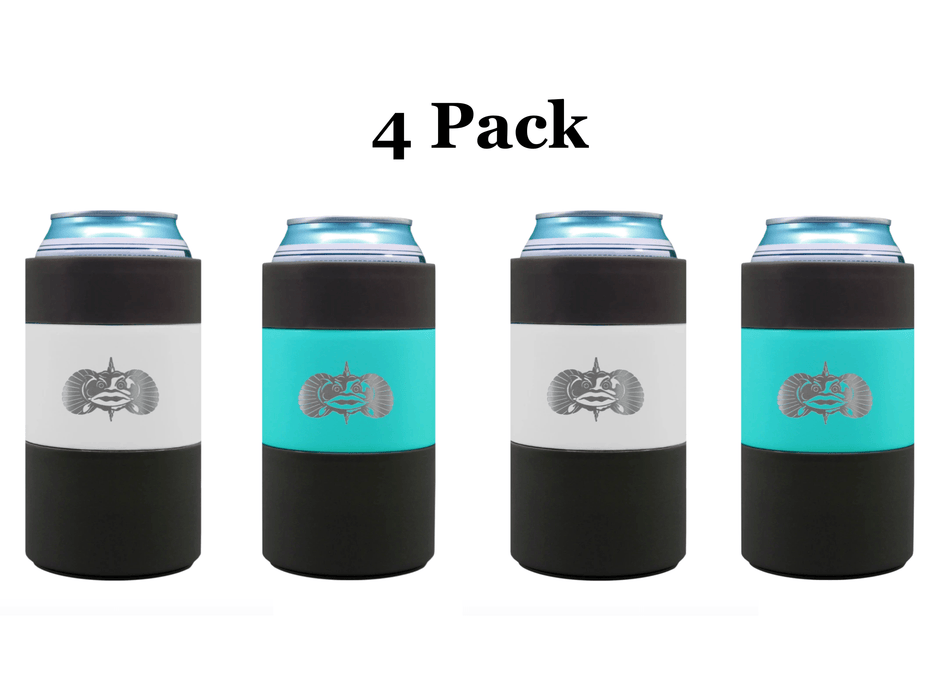 4-Pack toadfish non-tipping can cooler
