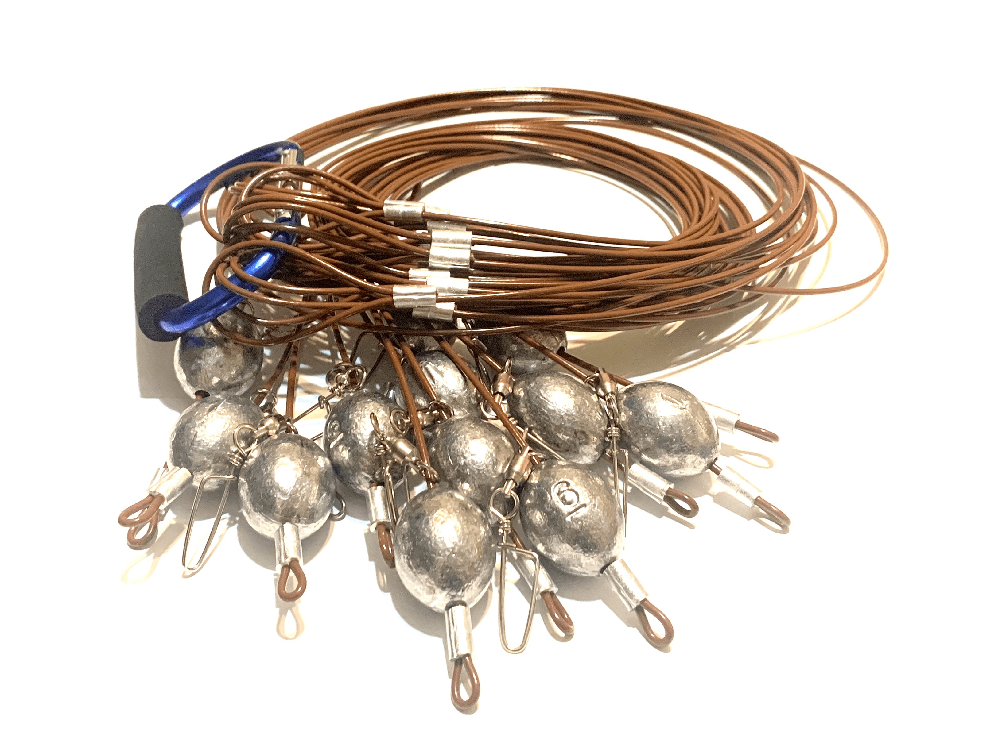 72" 10oz Egg Sinker PVC Coated Cable Texas Rig Style Decoy Rigs