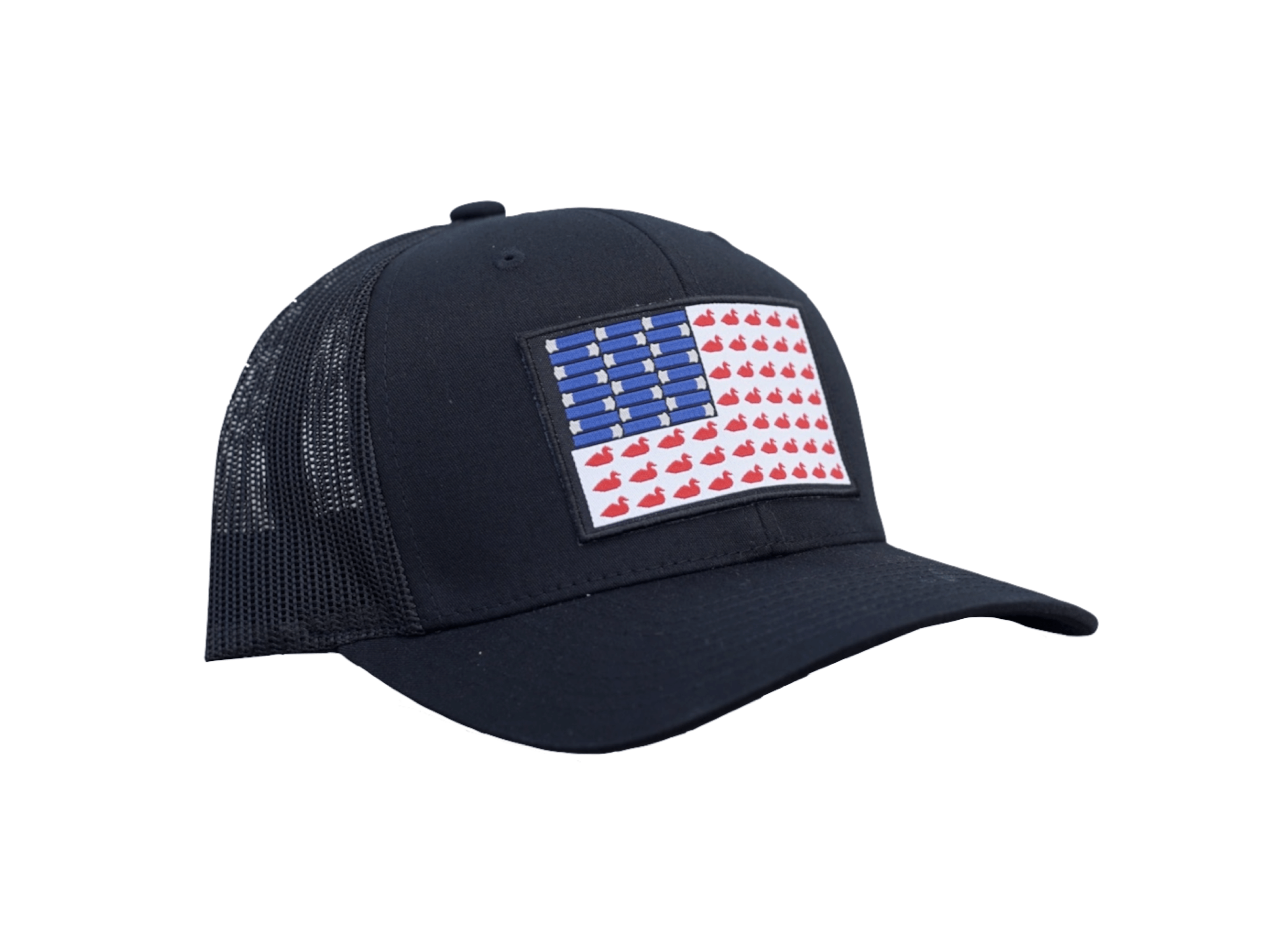 Ducks And Bullets Flag Patch Trucker Hat  East Coast Waterfowl– Hunting  and Fishing Depot