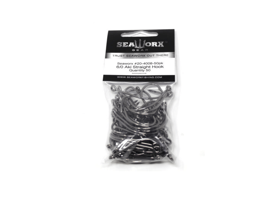 Seaworx Aki Straight Hook 50 Pack