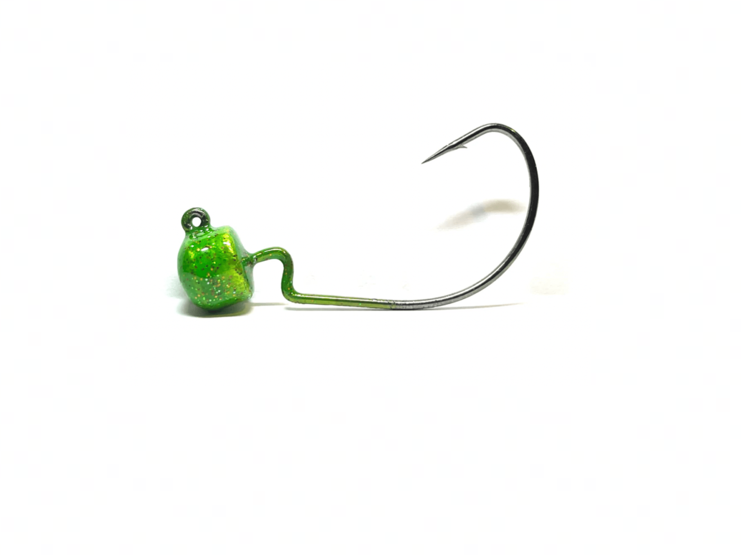 10 Pack Weedless Ned Rig Jigs - EWG 1/0 Hooks, Choose Your Color & Weight