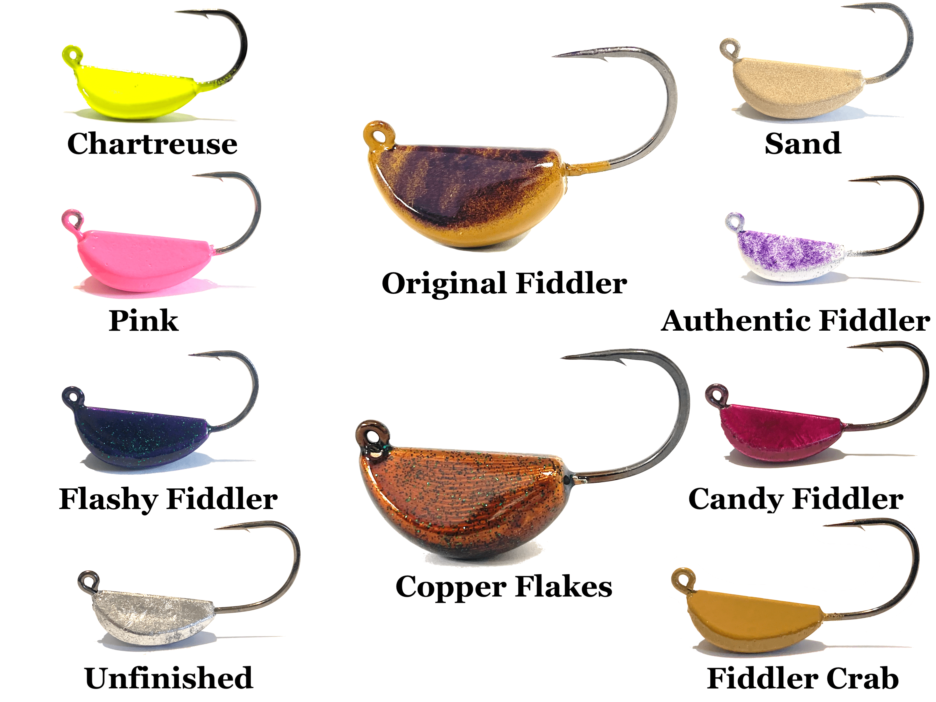 Fiddler Crab Bridge Donkey Jigs 1/2oz (3 Pack)