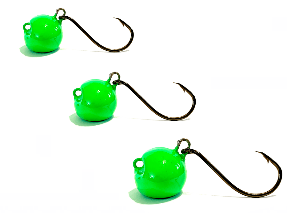 Bright Green Sheepshead Jigs - Hunting and Fishing Depot