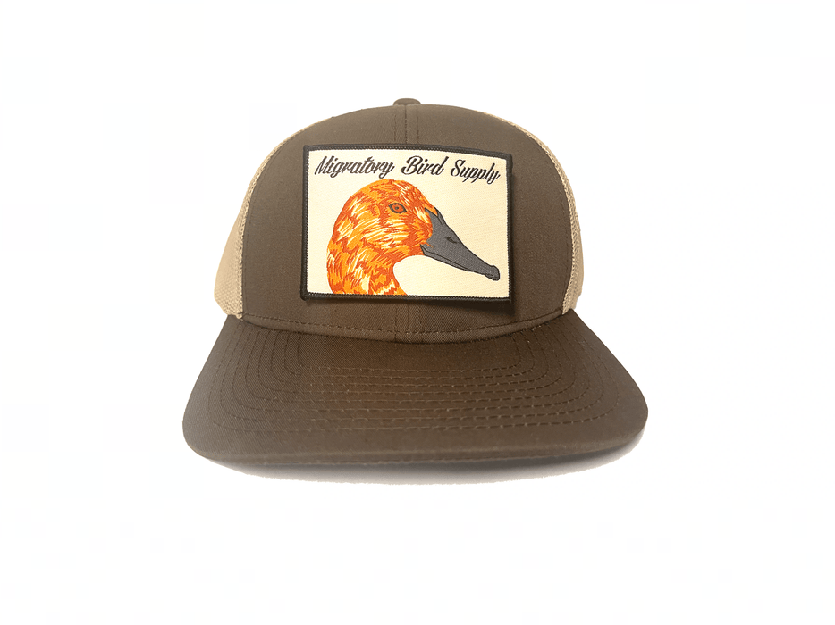 Brown/Tan Canvasback Patch Snapback