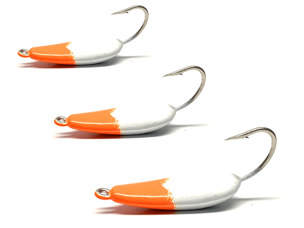 Candy Orange Pompano Jigs jig head, hand-poured and painted in the USA - photo 2
