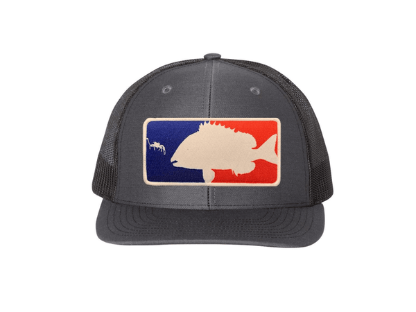 Charcoal / Black Major League Sheepshead Trucker Hat | Sheepshead Nation - Hunting and Fishing Depot