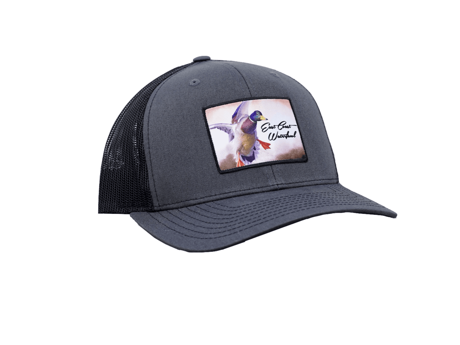 Charcoal/Black Drake Mallard Duck Trucker Hat