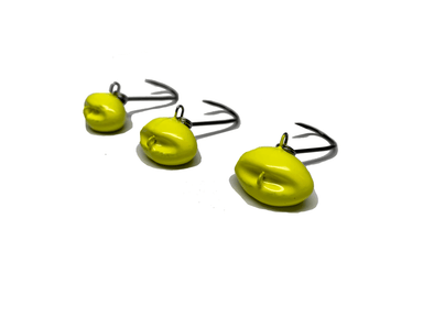Yellow Chartreuse | Sheepshead Jigs with Split Rings - Hunting and Fishing Depot