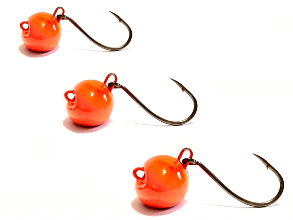 Fiddler Claw Orange Sheepshead Jigs - Hunting and Fishing Depot