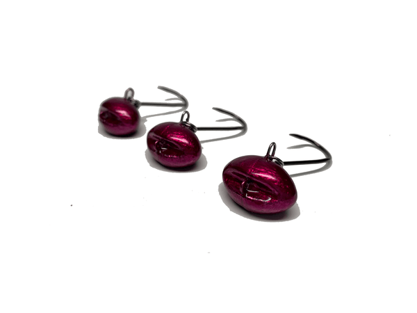 Fiddler Purple, Sheepshead Jigs with Split Rings jig head, hand-poured and painted in the USA - photo 2