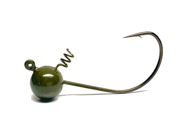 Largemouth Green Shaky Finesse Jigs | Screw Locks | Bass Jigs - Hunting and Fishing Depot