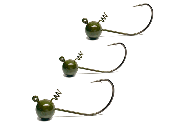 Largemouth Green Shaky Finesse Jigs | Screw Locks | Bass Jigs - Hunting and Fishing Depot