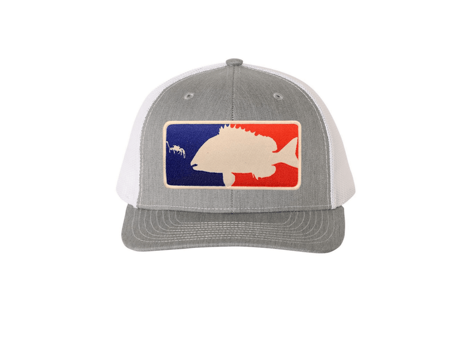 Heather Grey / White Major League Sheepshead Trucker Hat | Sheepshead Nation - Hunting and Fishing Depot