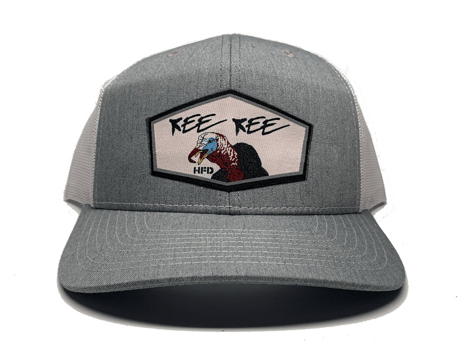Heather Grey / White Kee Kee Turkey Hat - Hunting and Fishing Depot