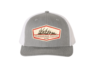 Heather Grey / White Sheepshead Nation Hat - Hunting and Fishing Depot