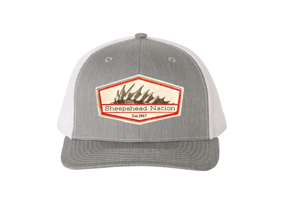 Heather Grey / White Sheepshead Nation Hat - Hunting and Fishing Depot