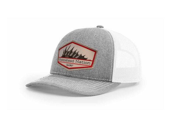 Heather Grey / White Sheepshead Nation Hat - Hunting and Fishing Depot