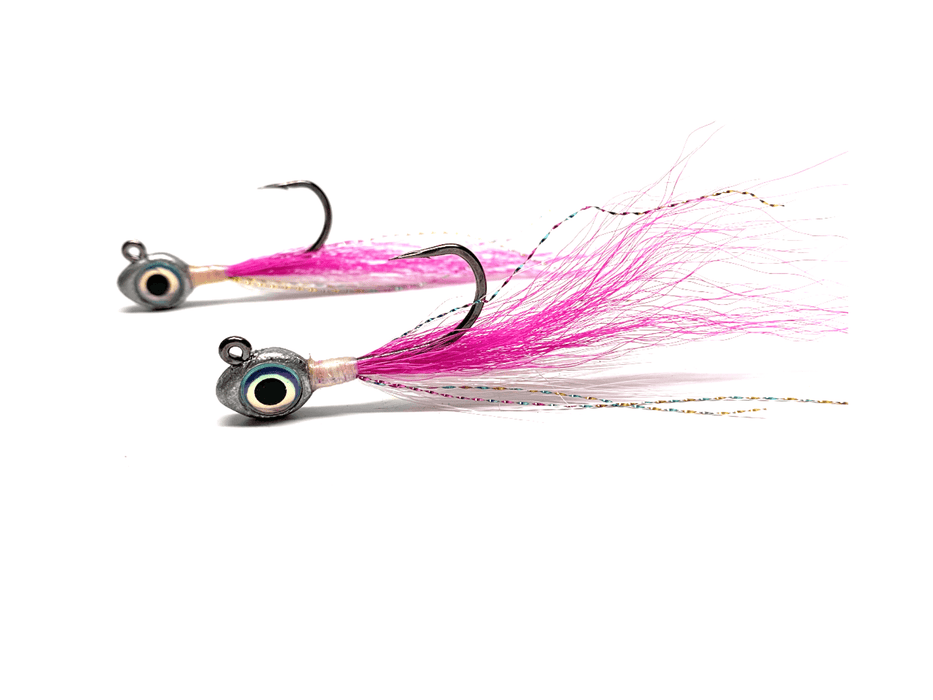 Pink Buckeye Jigs | Big Eye Bucktail Jigs