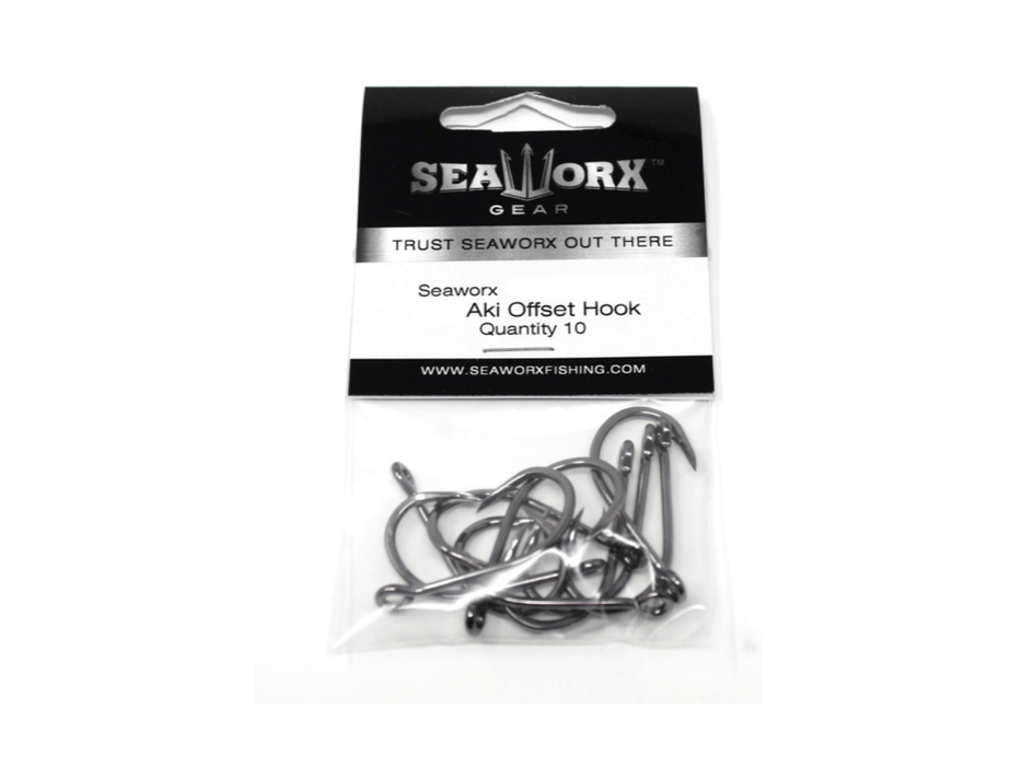 SeaWorxs Aki Offset Hook 10 Pack